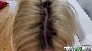 Katie Kush teases cameltoe in lingerie before facial