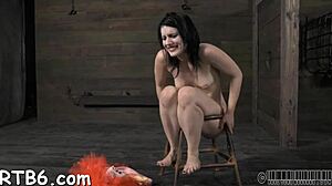 Restrained Beauty Punished With Hardcore Sex