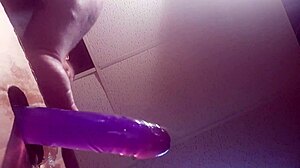 Tight ass with large dildo.