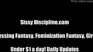 BDSM için bu seksi sissy elbiseyi giy