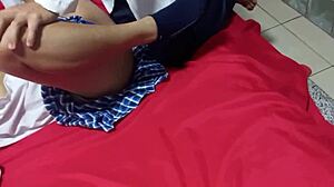 Three students celebrate passing math with hotel fantasies and homemade porn 😏