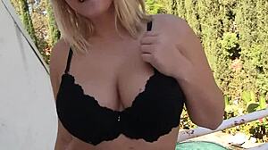 Blonde savannah parker with big boobs swaps oral sex with black man.