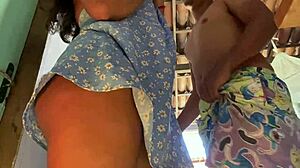 Horny Latina Stepsister Teases Until Hard Fucking