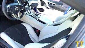 Petite Asian slut loses street race, gets fat cock in doggystyle.