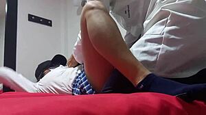 Three students celebrate passing math with hotel fantasies and homemade porn 😏