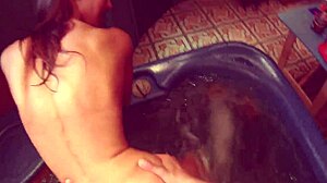 Spy-filmed fucking of legal age teen 18+ager in pickup blowjob and rough sucking