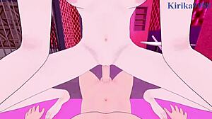 Amane kanata and tokoyami towa share intense creampie sex in hololive vtuber pov hentai