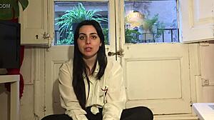 Maria getting wild in steamy shower play