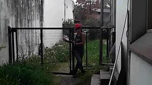 i see an abandoned spot and can't resist fucking lumialux on the street