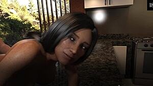 Latina Milf Bent Over for Monster Cock in Bound Gameplay Part 11