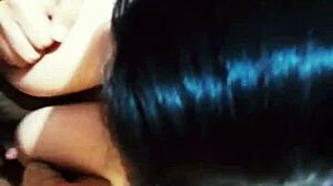 Intense oral session with latina amateur hunter 666