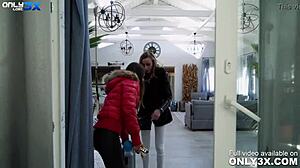 Angel Emily and Mike Angelo engage in rough anal sex outdoors during a fantasy night