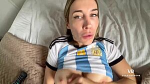 argentina vero buffone cums as stepbrother licks her pussy