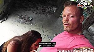 deutsche latina milf picked up on erocom date, met and outdoor fucked