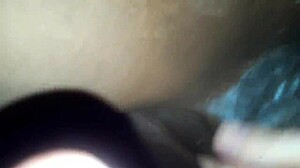 Ebony wife passionately sucks monster black cock