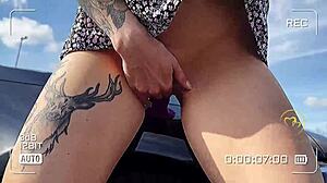 Horny Blonde Wife Sucks Monster Cock After Vacuuming