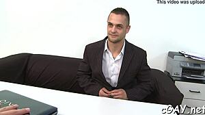 Intimate bare encounter between passionate men