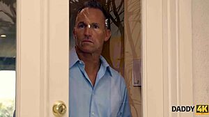 Daddy4k - Athletic Stud Bangs Son’s Cute GF by Pool Outdoors!