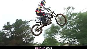 ryan rose and pheonix fellington have interracial gay anal under trees