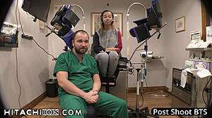 doctor-tampa forces freshman kalani luana into intense hitachi wand orgasms during college physical!