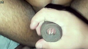 That horny guy bounced wildly on my cock after the party, taking it bareback rough.