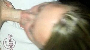 Kris takin' my cock in her shaved pussy.