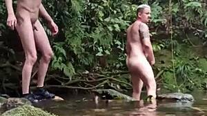 Brazilian Gay Orgy by the River Feels Wild