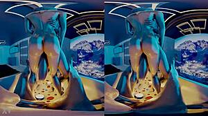 VReal 18K Claire and Ada Grind in Tub. Jill and Ashley Masturbate Nearby!