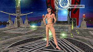 animated indian bhabhi tries sexy positions then masturbates with candle