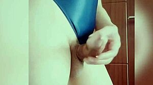 asian cutie in high slit lingerie gets sensual massage and masturbation leading to big cock climax