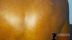 milf blonde gives massage then rides big cock