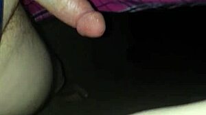 Kris takin' my cock in her shaved pussy.