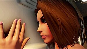 Jill Valentine endures intense anal fucking from Wesker in 3DXChat