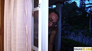 Big Tits Trans Babe Assfucked After Blowjob By Brunette Tg