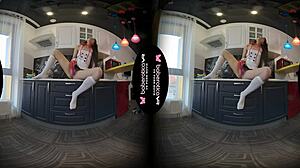 angel kriss masturbates in kitchen with toys