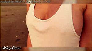 Flashing Tits At The Sunset