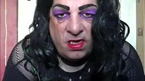 Shy Sissy Crossdresser Masturbates! Cums And Shoots Load On Floor!