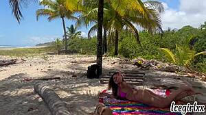 she asked for sunscreen and got wet, he came in my mouth - nature sex full on sheer 😏🌿