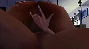 Girlfriend's Horny Lesbian Fuck in Bed