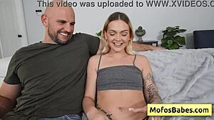 Blonde Teen Sucks Huge Thick White Cock with Passion