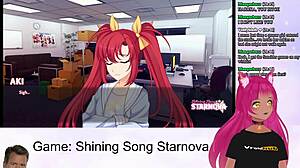 Yo, Vtuber Lewdneko dives into Aki's route in steamy gameplay!