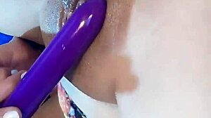 Latina solo babe masturbates in public, flaunting big clit, tasty pussy, and rich tits with cum on ass 😍🍑