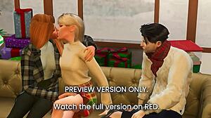 Mistletoe Kiss in 3D Hentai Preview