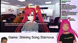 Yo, Vtuber Lewdneko dives into Aki's route in steamy gameplay!