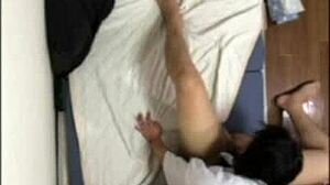 Japanese couple fucks all day at home on holiday. 😈