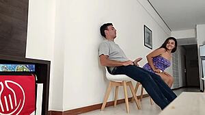 sexy latina neighbor's wife sucks in hotel 😏