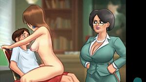 Summertime Saga 48: Cumming Hard Inside French Teacher's Pussy!