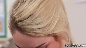 Beautiful Woman Receives Facial Treatment