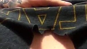 Trans Girl Moans Intensely During Cumshot