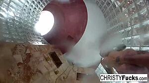 Hot Shower Fun With Christy Dahlia And Ivan In Lesbian Oral Sex